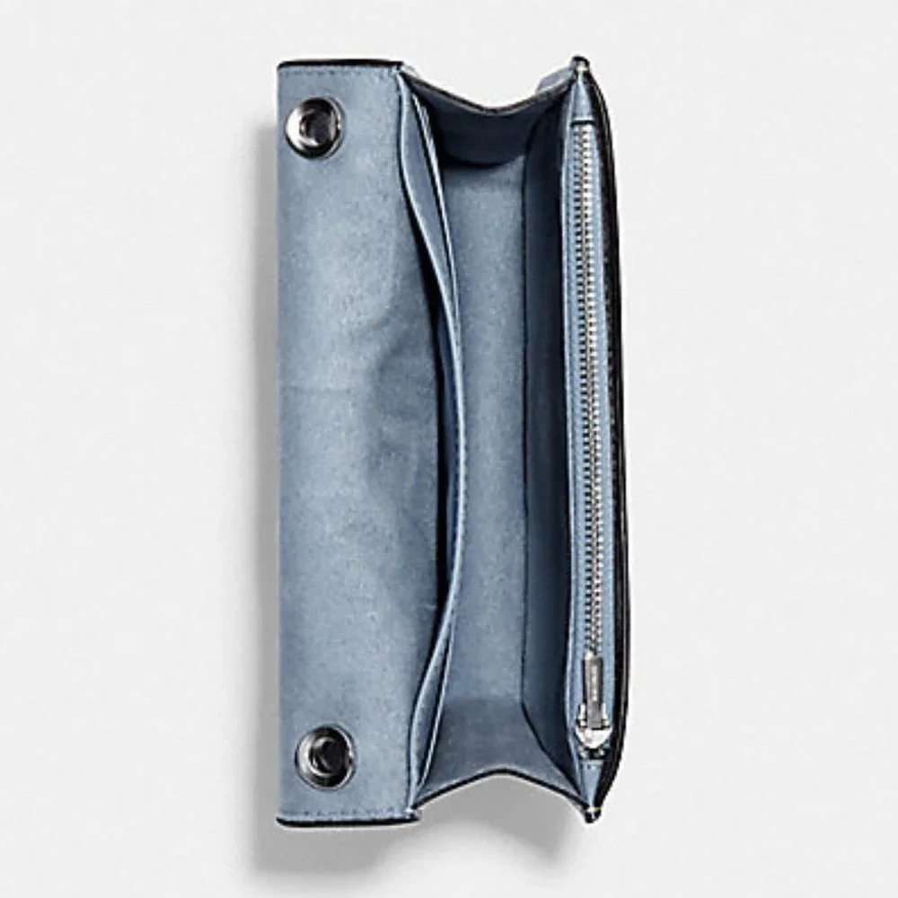 Coach Georgie Crossbody In Signature Canvas Light Khaki / Marble Blue - Picture 3 of 16